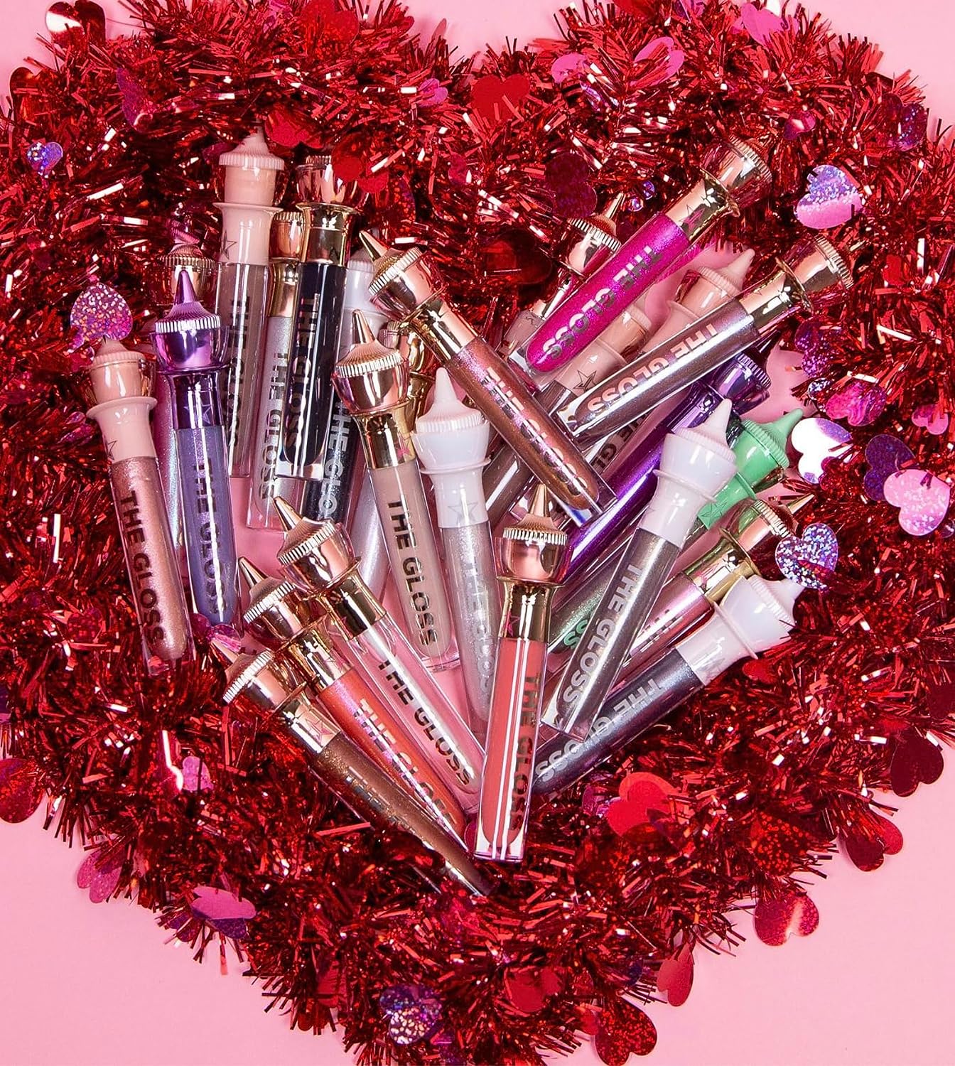 Jeffree Star Cosmetics The Gloss Lip Gloss Collection Glitter Fantasy and Extreme Shine Birthday Holiday Christmas Gift Box